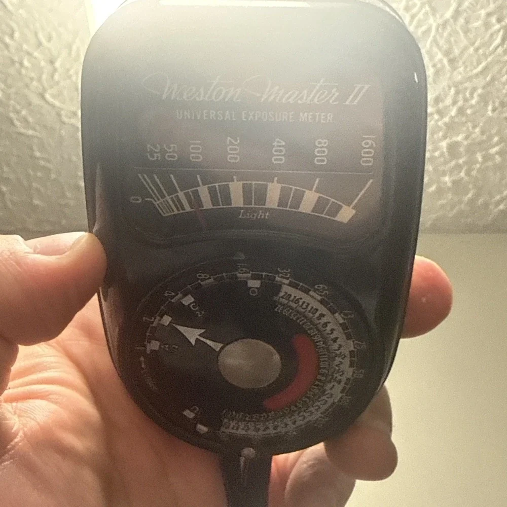 Vintage Weston Master II Exposure Light Meter 735 w/ Leather Case - Tested